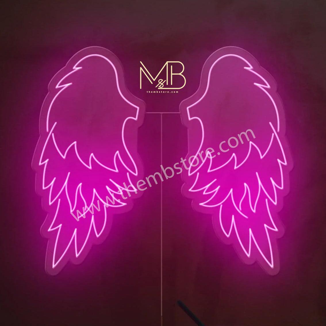 Angel Neon Wings 48 x 48 inches