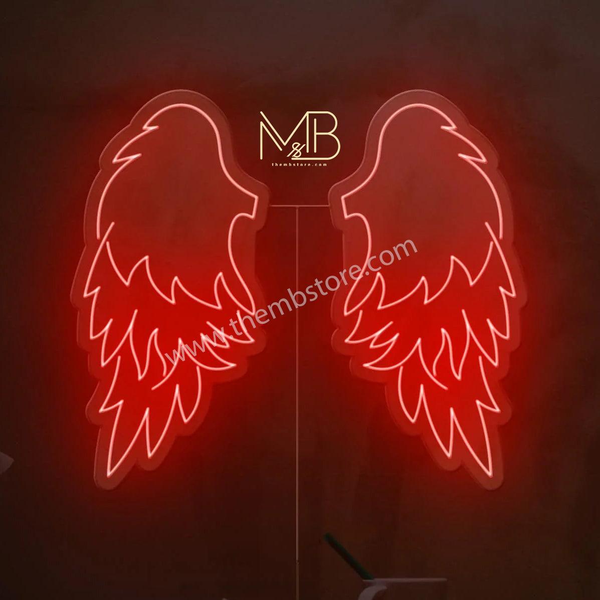 Angel Neon Wings 48 x 48 inches