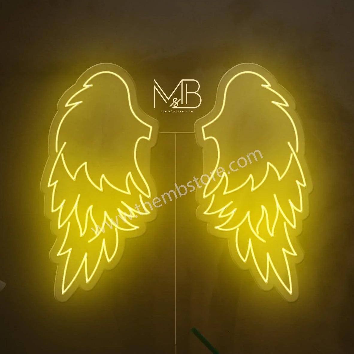 Angel Neon Wings 48 x 48 inches