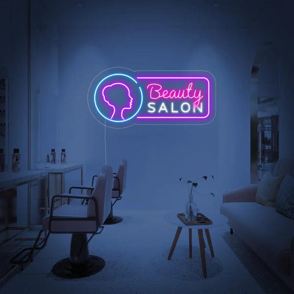 Custom Beauty Saloon Logo neon