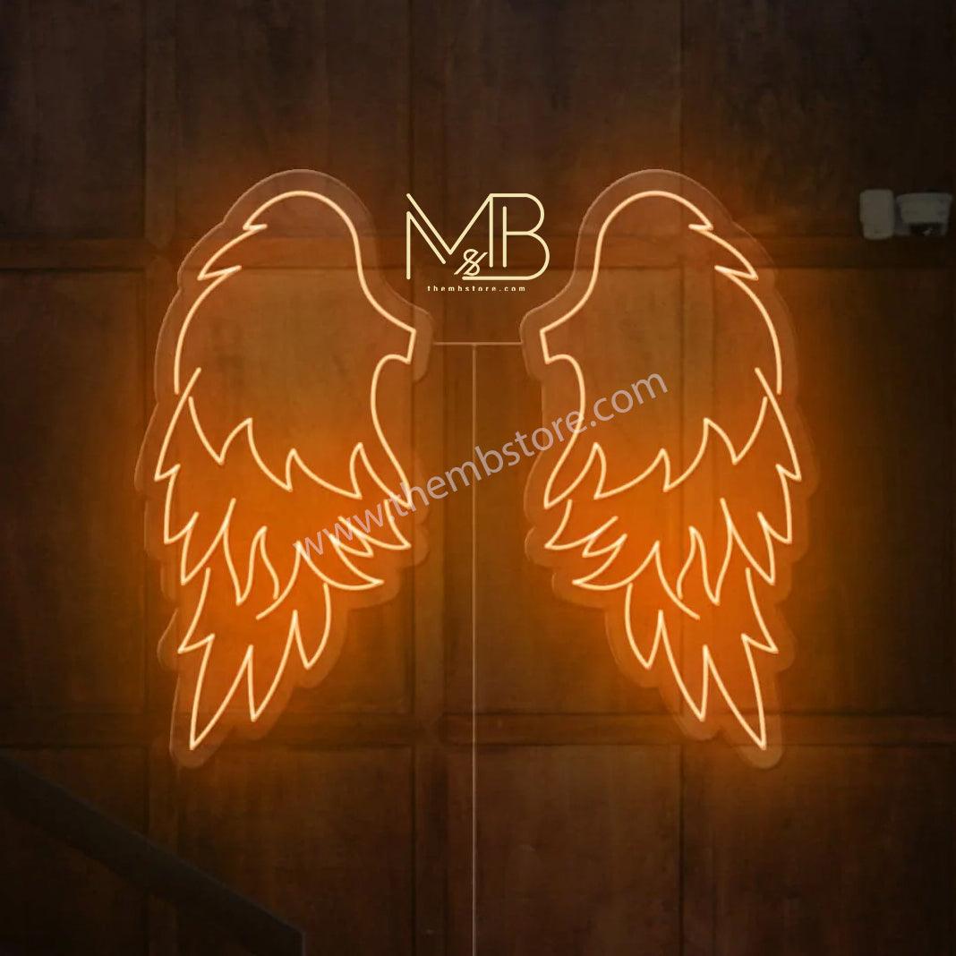 Angel Neon Wings 48 x 48 inches