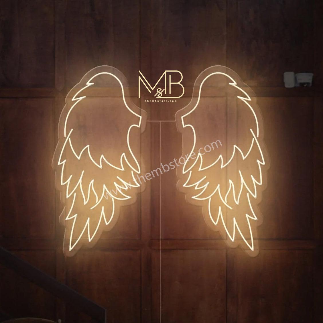 Angel Neon Wings 48 x 48 inches