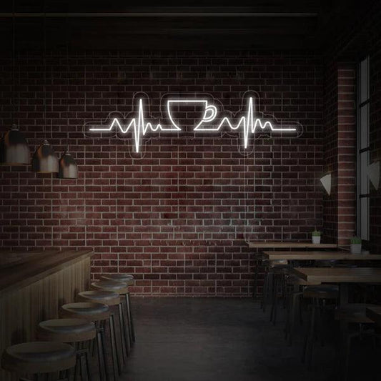 Coffeee with beats Neon Sign - Makkar & Brothers