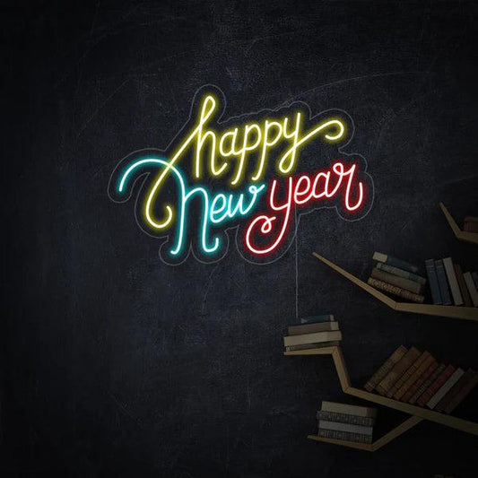 Happy New Year Neon Sign - Makkar & Brothers