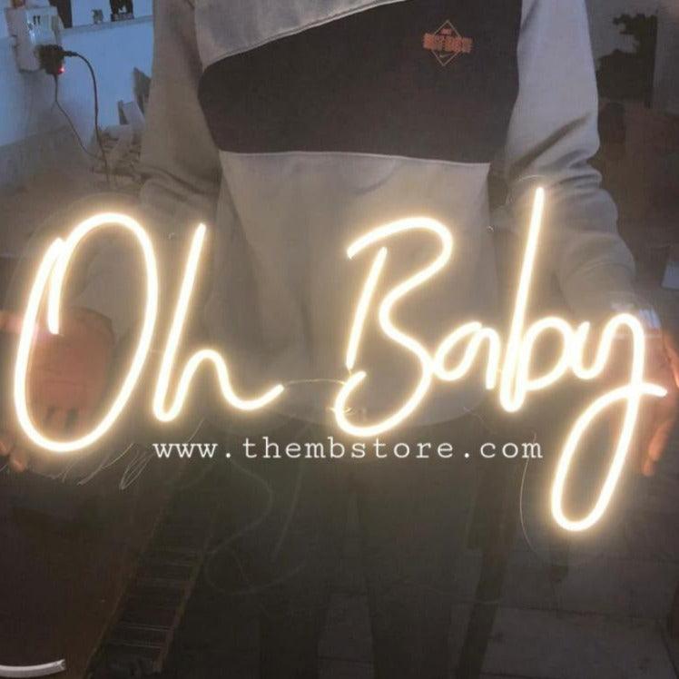 Oh Baby Neon Sign - Makkar & Brothers