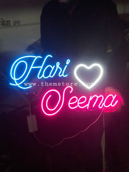 Couple Name neon Sign