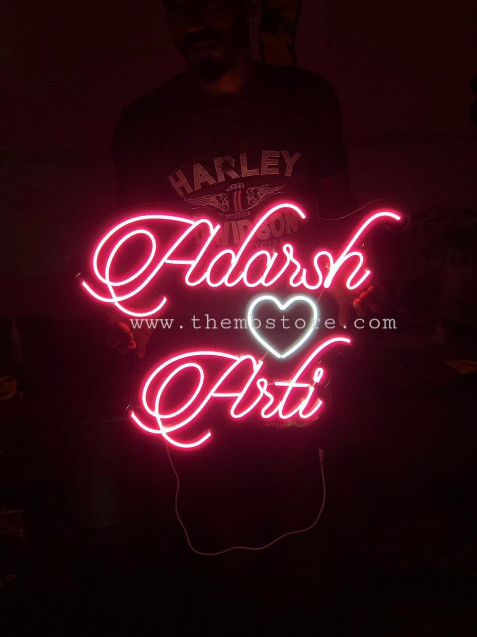 Couple Name neon Sign