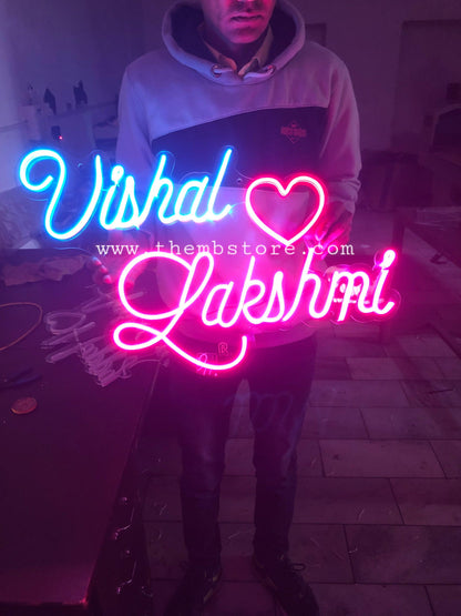 Couple Name neon Sign