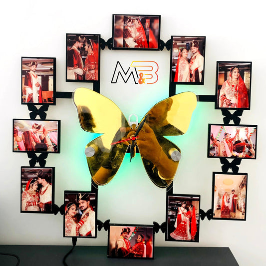 Butterfly Clock - Makkar & Brothers