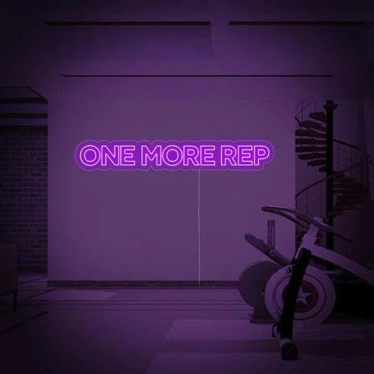 One More Rep Neon Sign | GYM Neon Sign