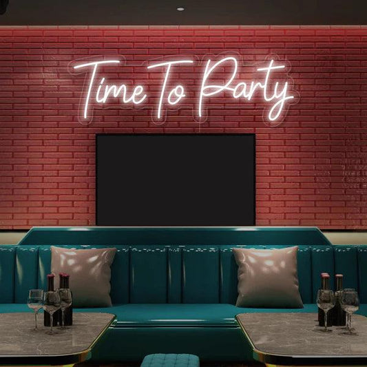 Time To Party Neon Sign - Makkar & Brothers