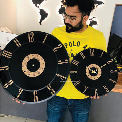 Rose Gold Mirror Clock
