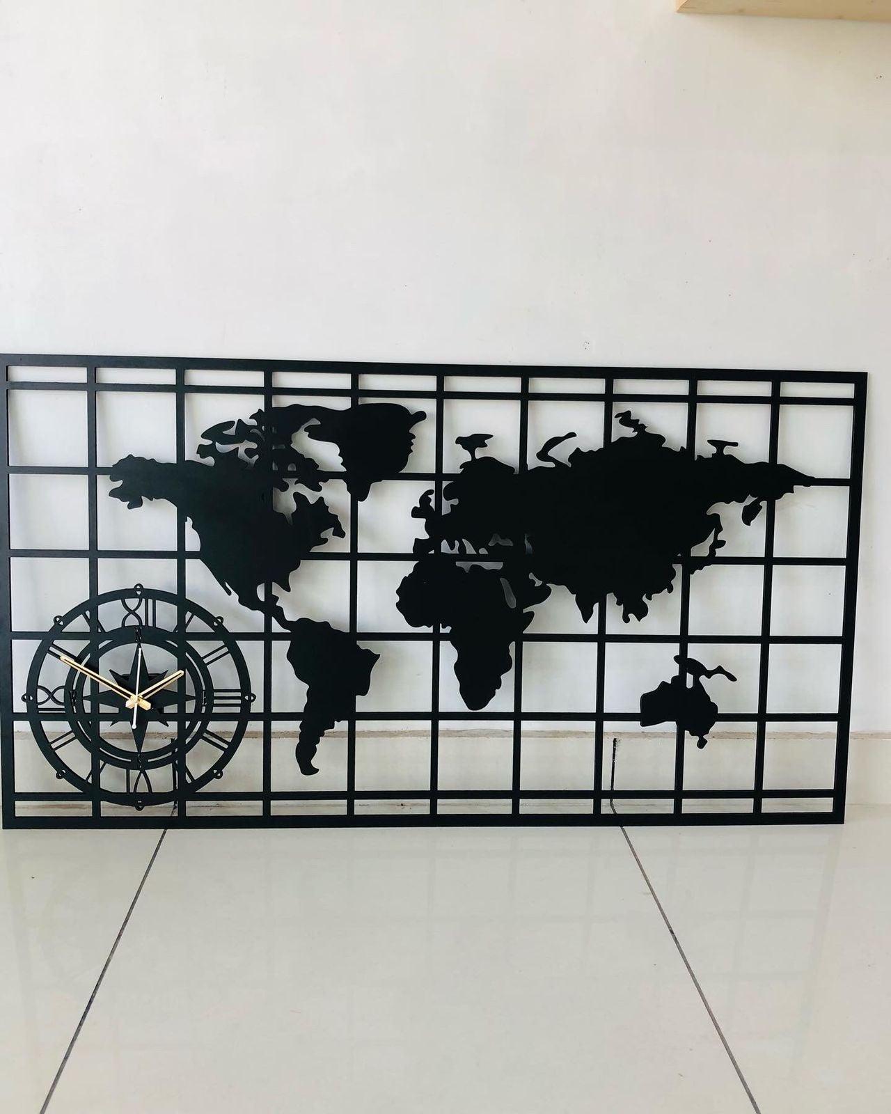 World Map Wall Décor - Makkar & Brothers