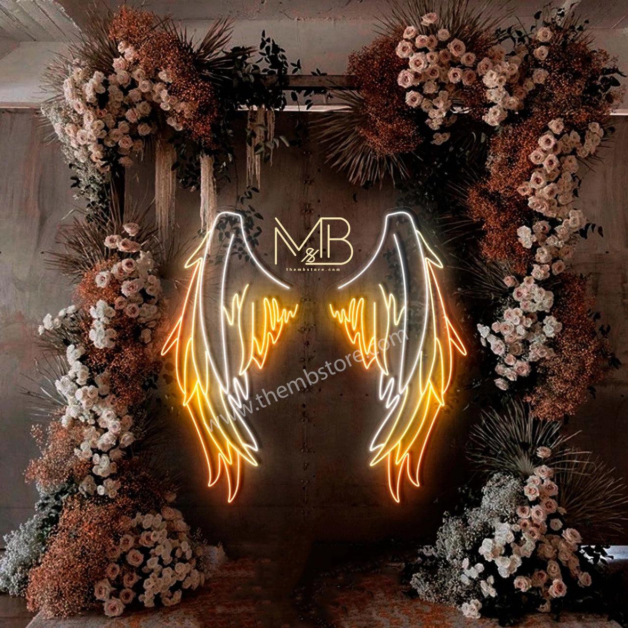 Devil Neon Wings 48 x 48 inches