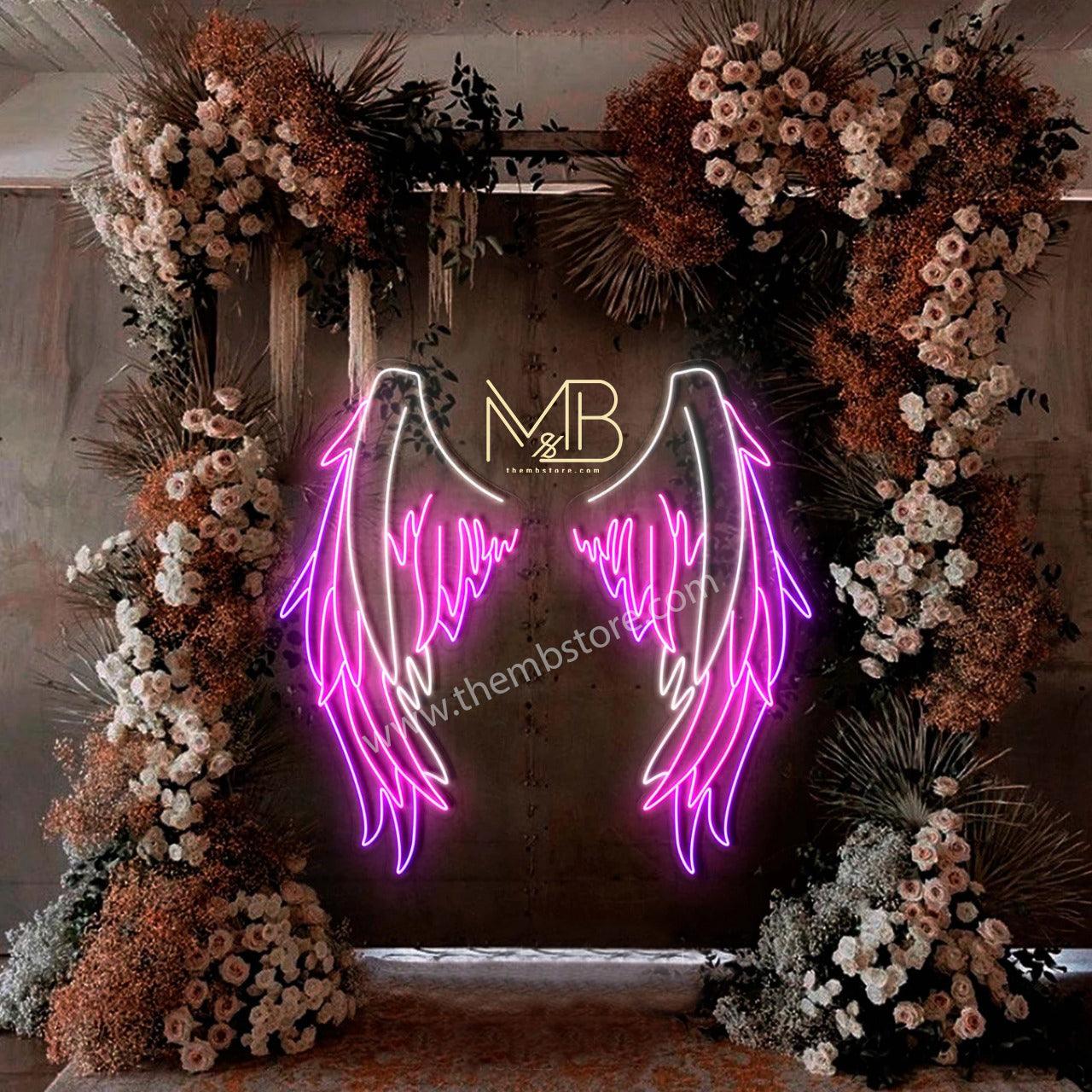 Devil Neon Wings 48 x 48 inches