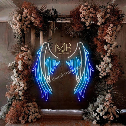 Devil Neon Wings 48 x 48 inches