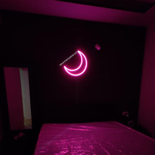 Moon Neon Sign - Makkar & Brothers