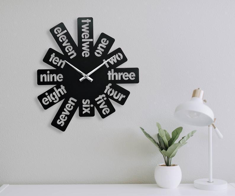 WORD NUMBERS CLOCK - Makkar & Brothers