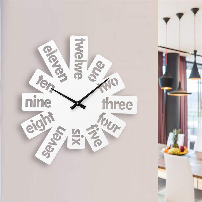 WORD NUMBERS CLOCK - Makkar & Brothers