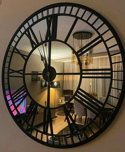 Golden Mirror Clock
