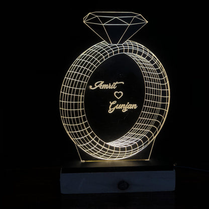 3D Illusion Lamp  Ring