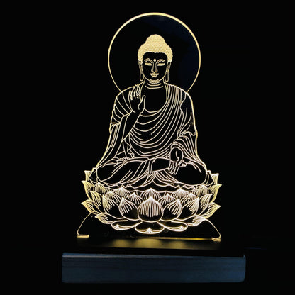 Lord Buddha 3D Illusion Lamp