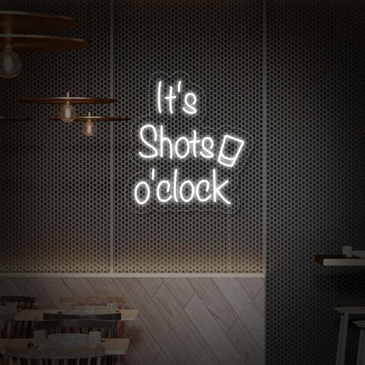 It's Shots o'clock Neon sign