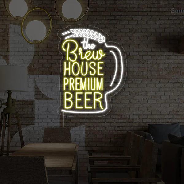 Premium Beer Neon Sign Board - Makkar & Brothers