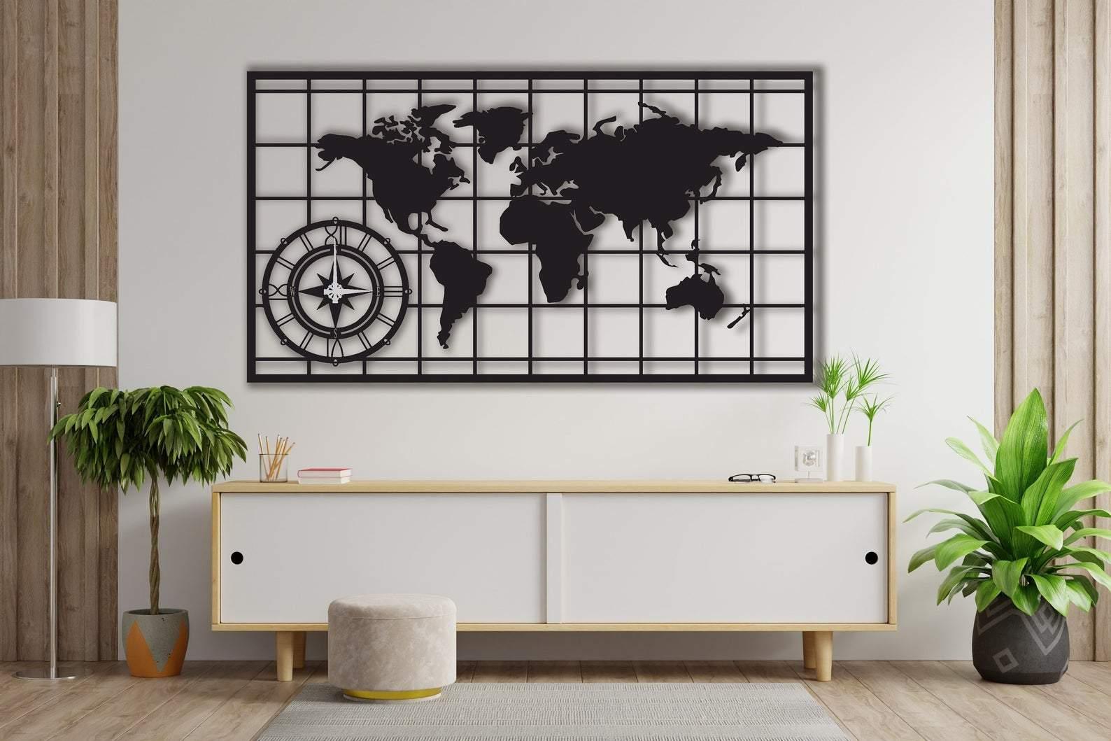 World Map Wall Décor - Makkar & Brothers